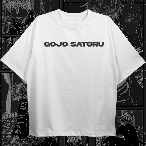 Gojo Satoru Oversized T-Shirt in Manga Style for Ultimate Comfort