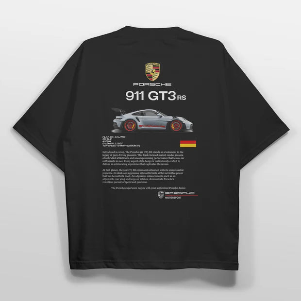 Porsche 911 GT3 T-shirt - Oversized Style for Ultimate Comfort