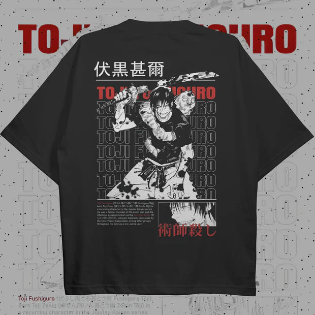 Toji Fushiguro Oversized T-Shirt - Stylish and Comfortable Anime Apparel